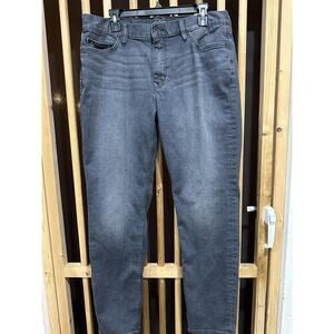 Banana Republic Jeans Mens 34x32 Gray Athletic Tapered Fit Pants Denim SNAGS